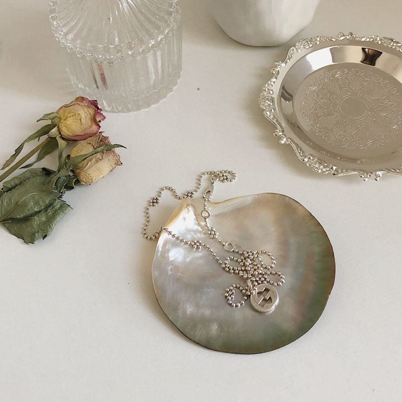 Marble Serving Board - 빈티지 스타일의 자연스러운 검은색 나비 껍데기