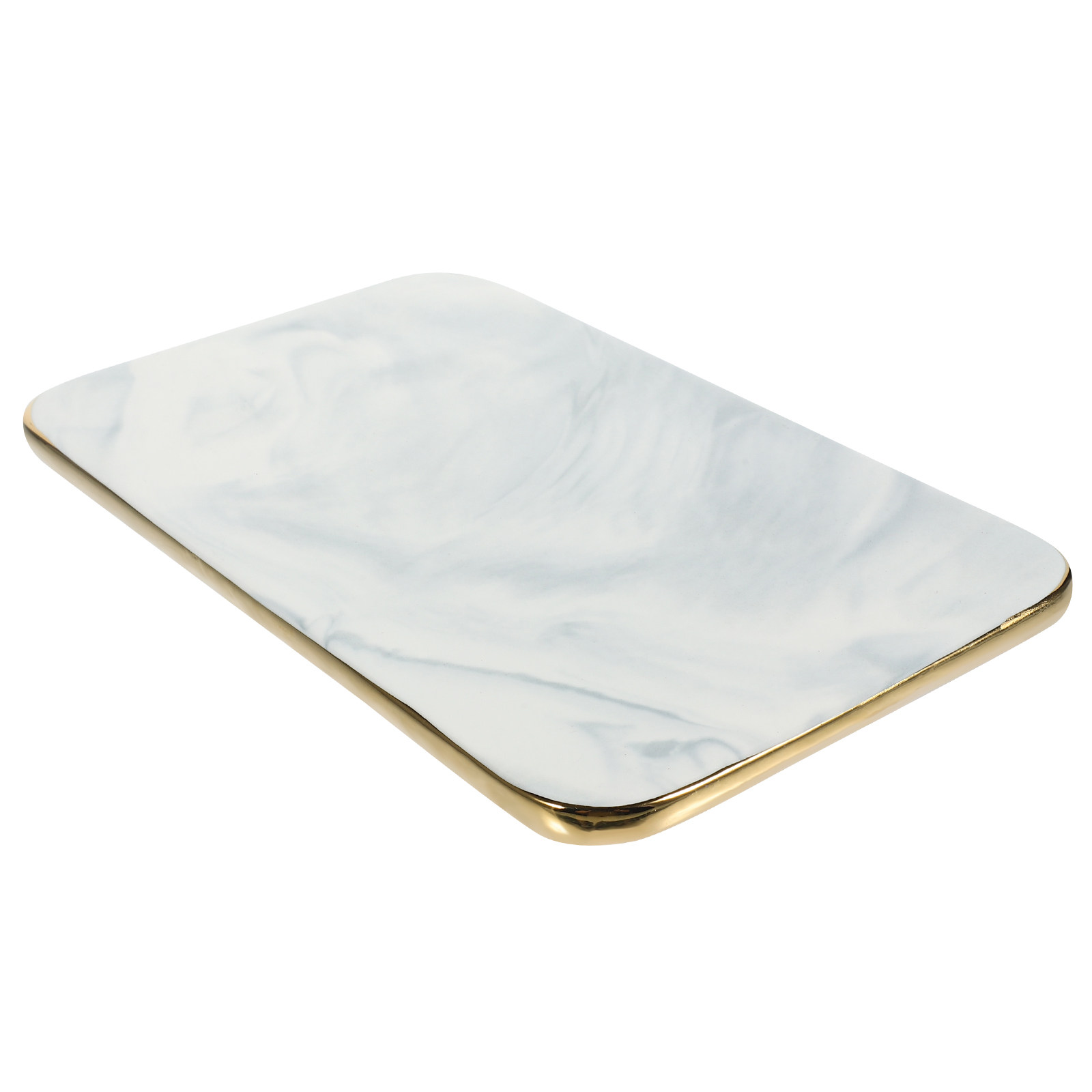 Marble Serving Board - 대리석 무늬 세라믹 트레이, 고급스러운 다용도